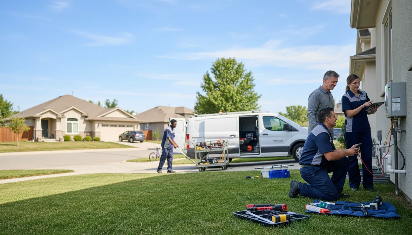 Tankless water heater service in Mabank, TX